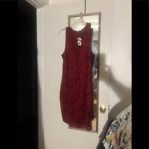 Sexy burgundy forever 21 dress 2x